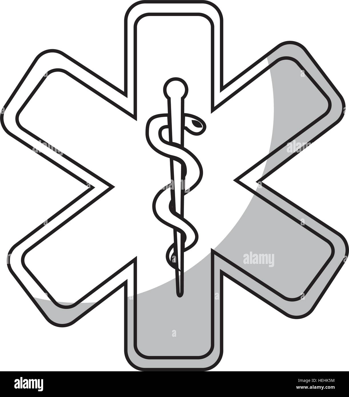 caduceus symbol isolated icon vector illustration design Stock Vector ...
