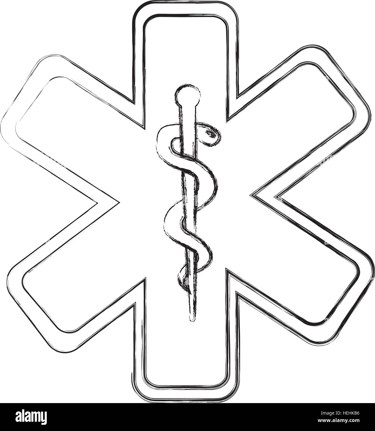 caduceus symbol isolated icon vector illustration design Stock Vector ...