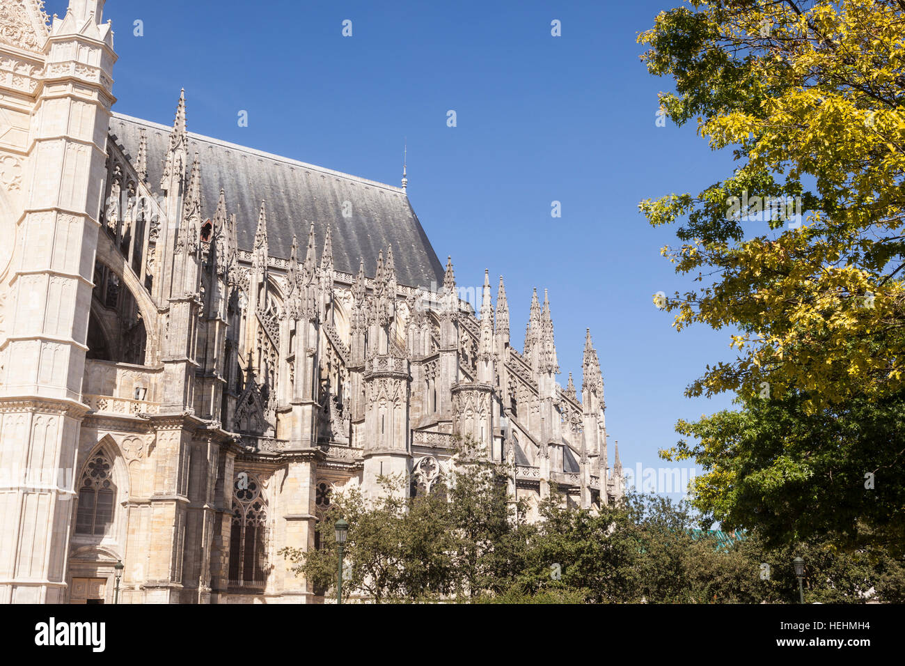 The cathedrale Sainte Croix d'Orleans or the cathedral of Orleans in France. Stock Photo