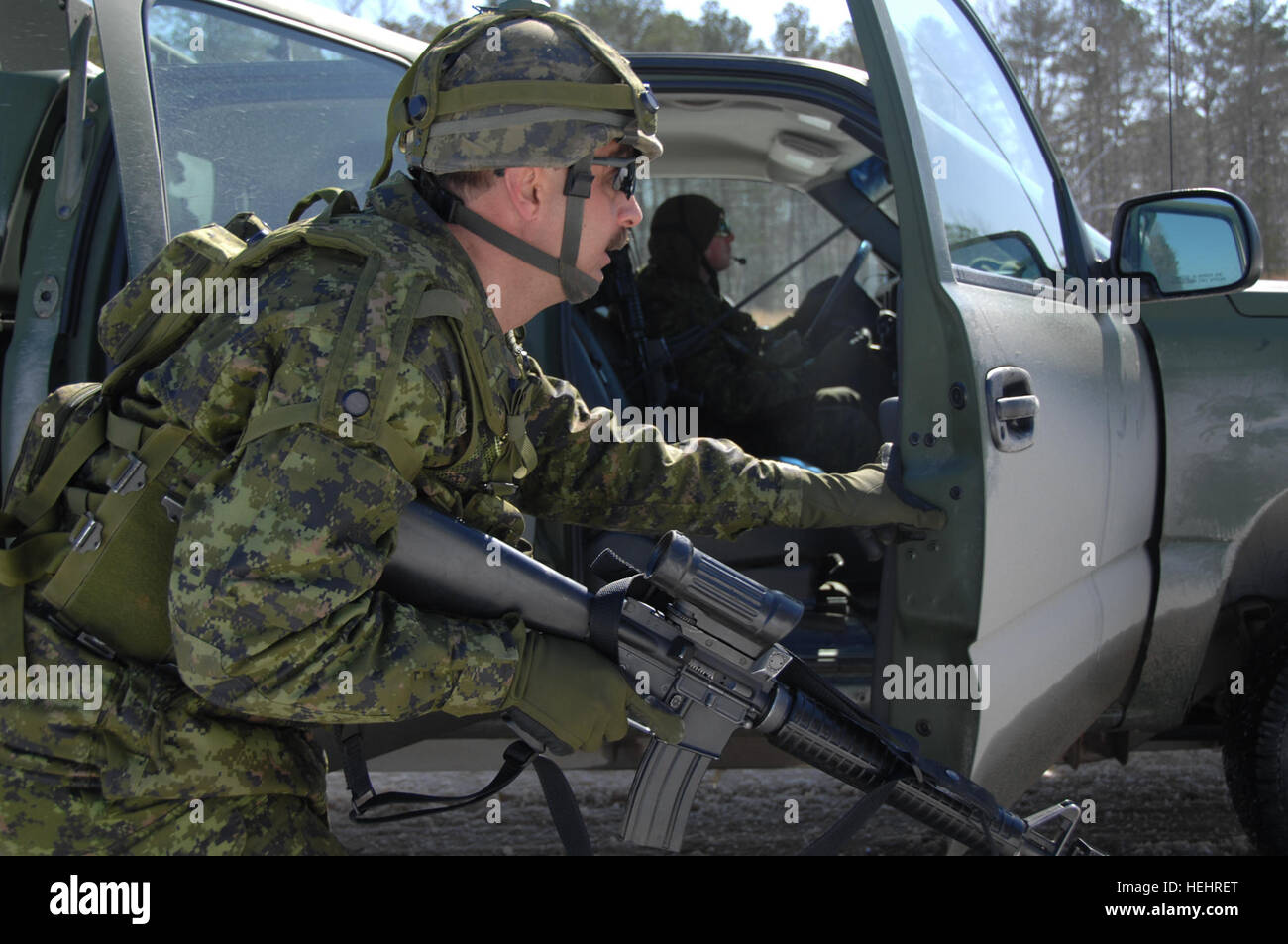 Canadian army Master Warrant Officer Renee Parker, of the 3rd Field