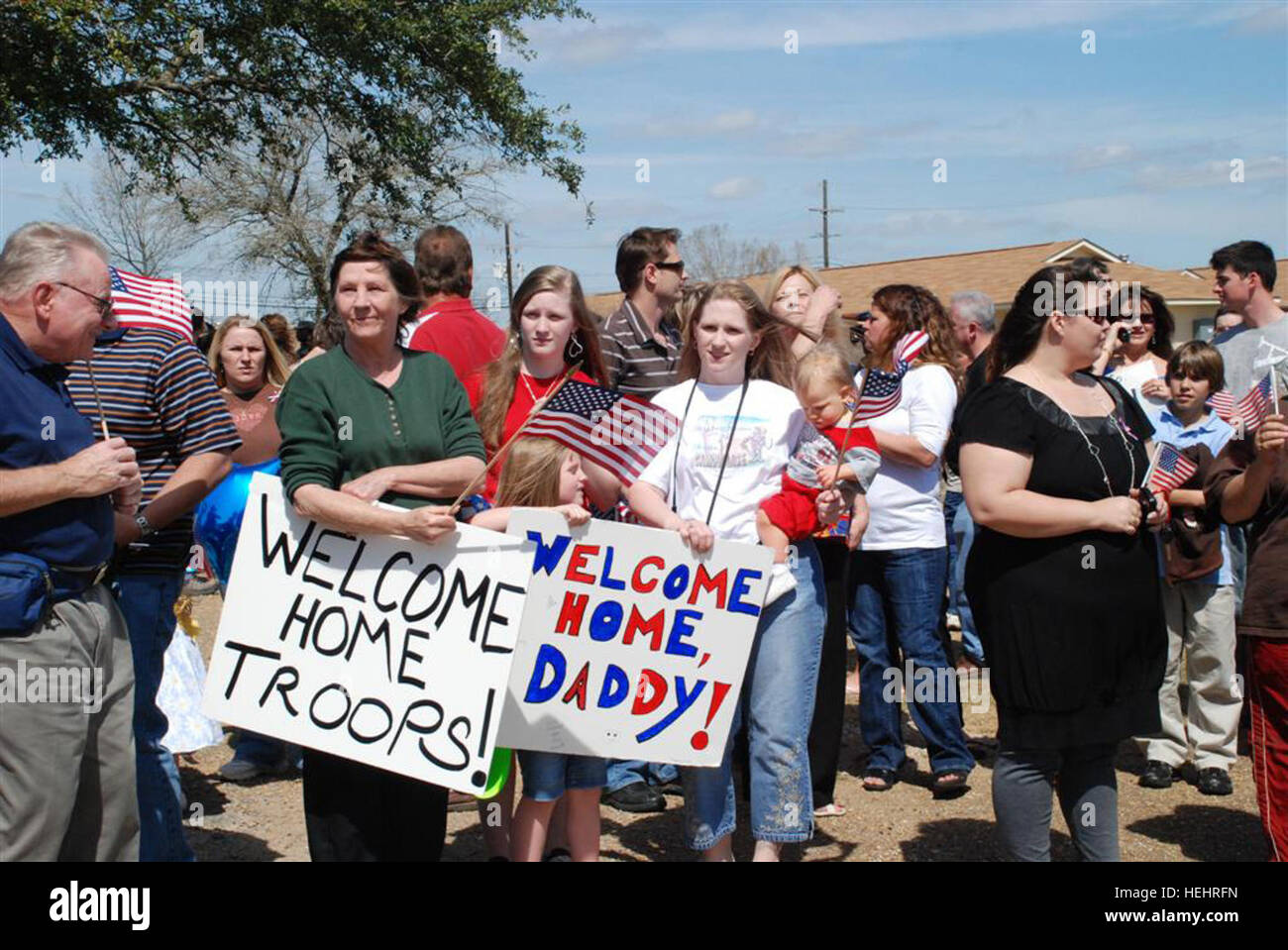 PINEVILLE, La. Friends and family members of Louisiana Army National