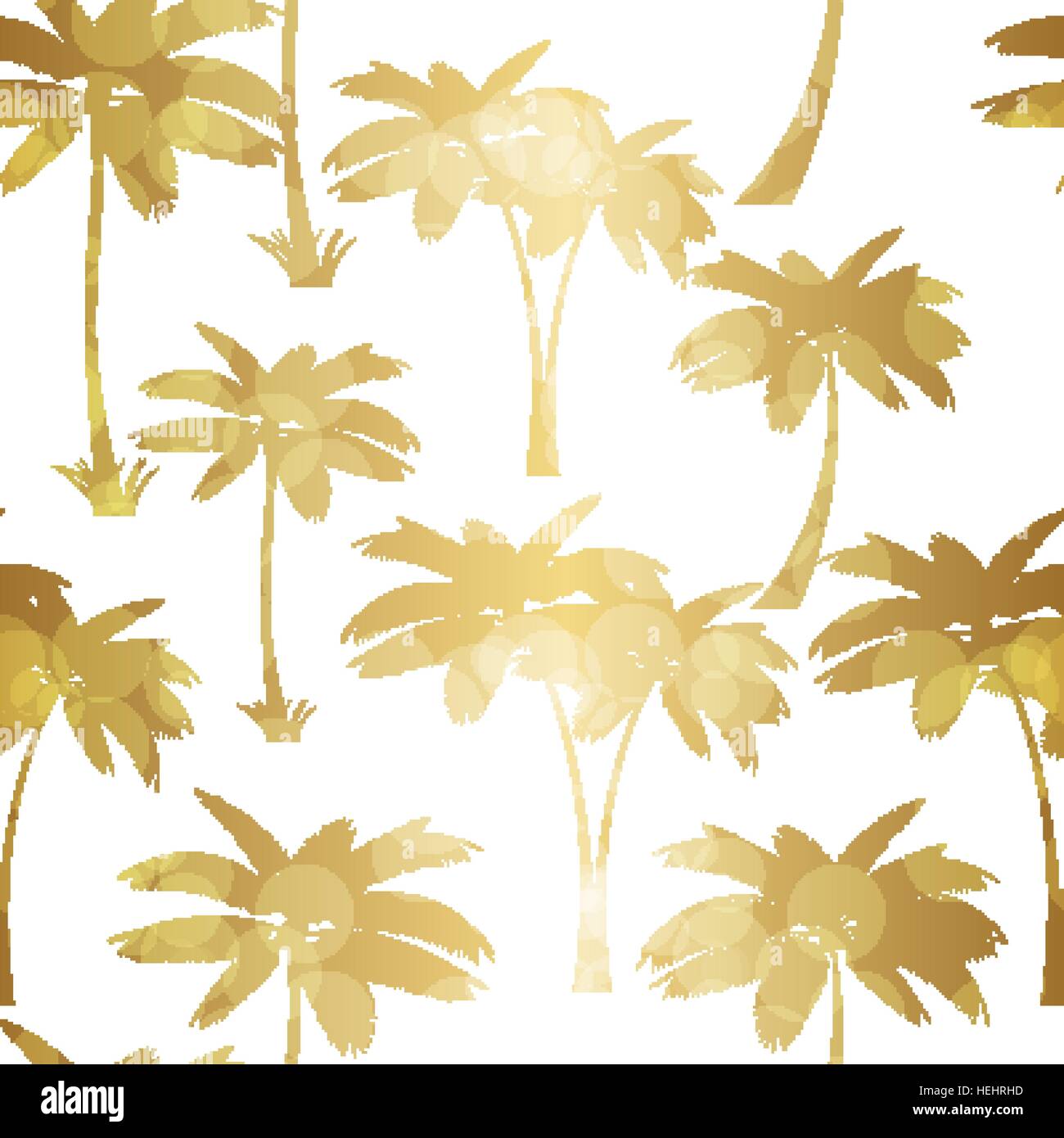 Palm Leaf Seamless Pattern Background Vector Illustration Stock Vector ...