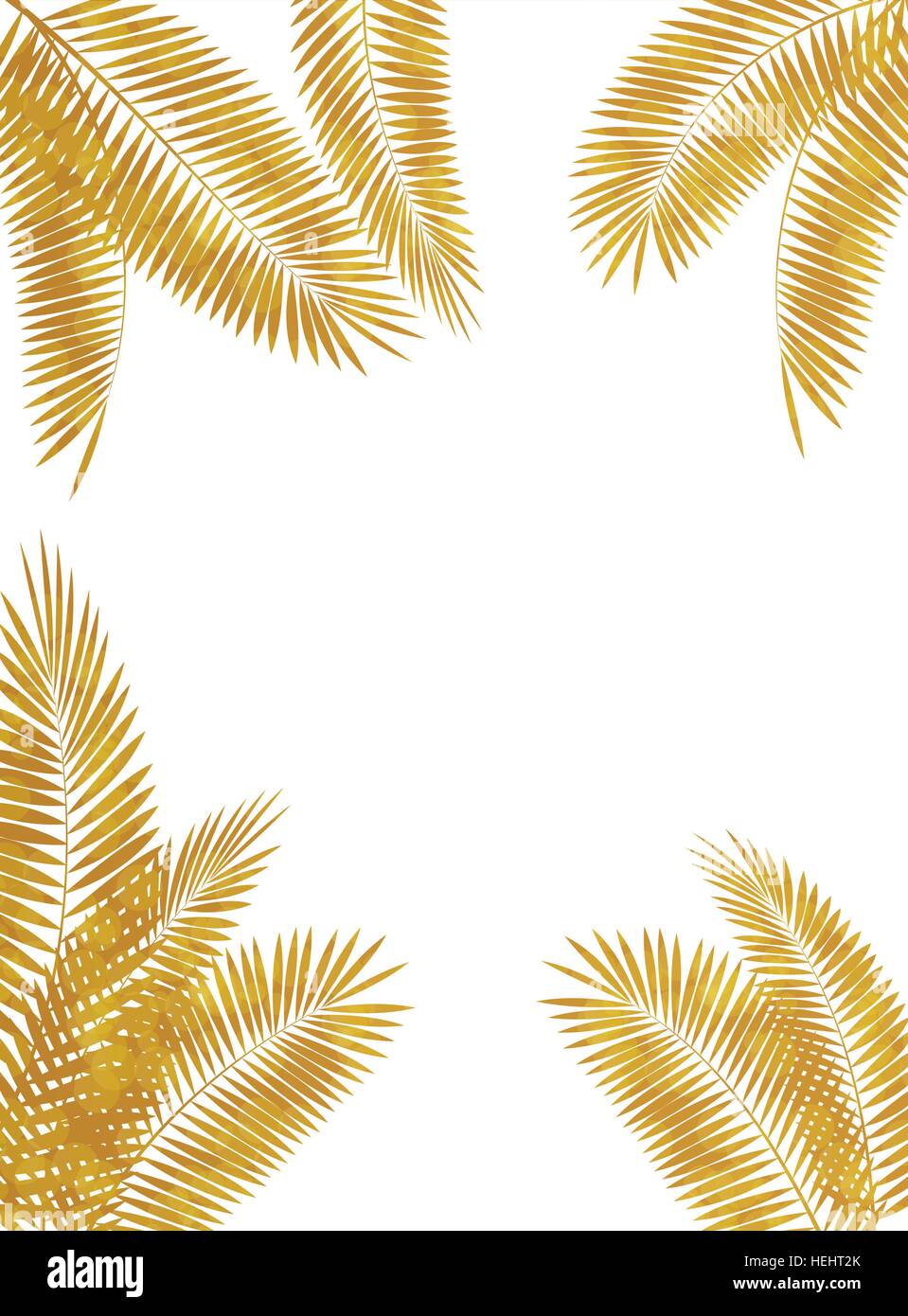 Palm Leaf Vector Illustration Stock Vector