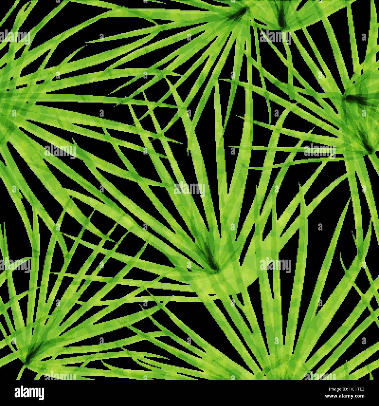 Palm Leaf Vector Seamless Pattern Background Illustration Stock Vector ...