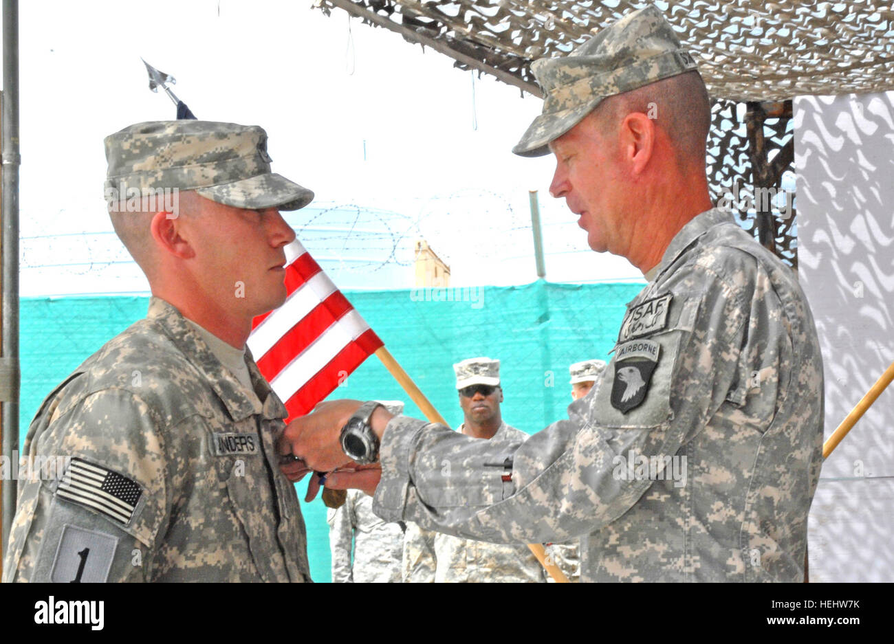 The commander of combined joint task force 101 hires stock photography