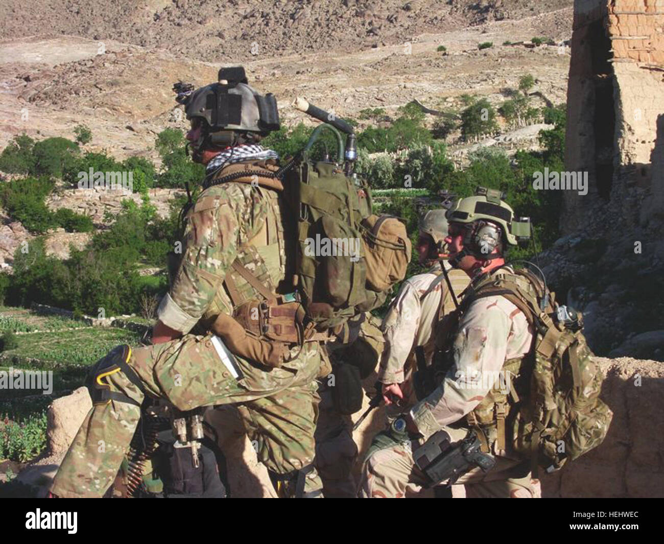 Army Special Forces soldiers from ODA 3336, 3rd Special Forces Group