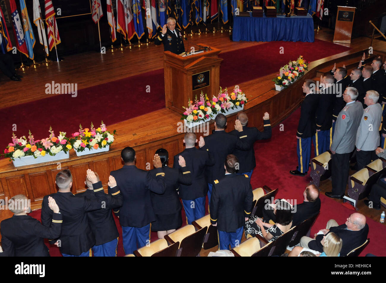 ROTC cadets at Georgetown University, Washington, D.C., were ...