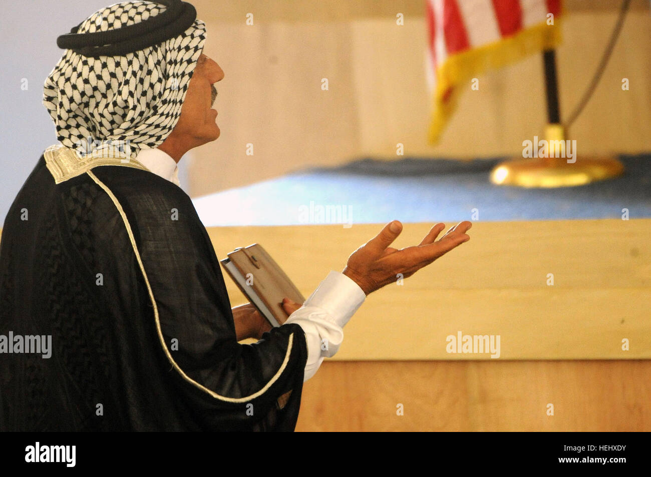 A Sheikh representing a region for the Sunni organization, Sahwa