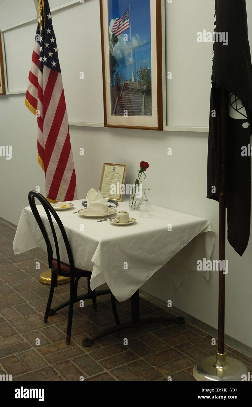 The Missing Man Table at Seaside Galley, Joint Task Force Guantanamo