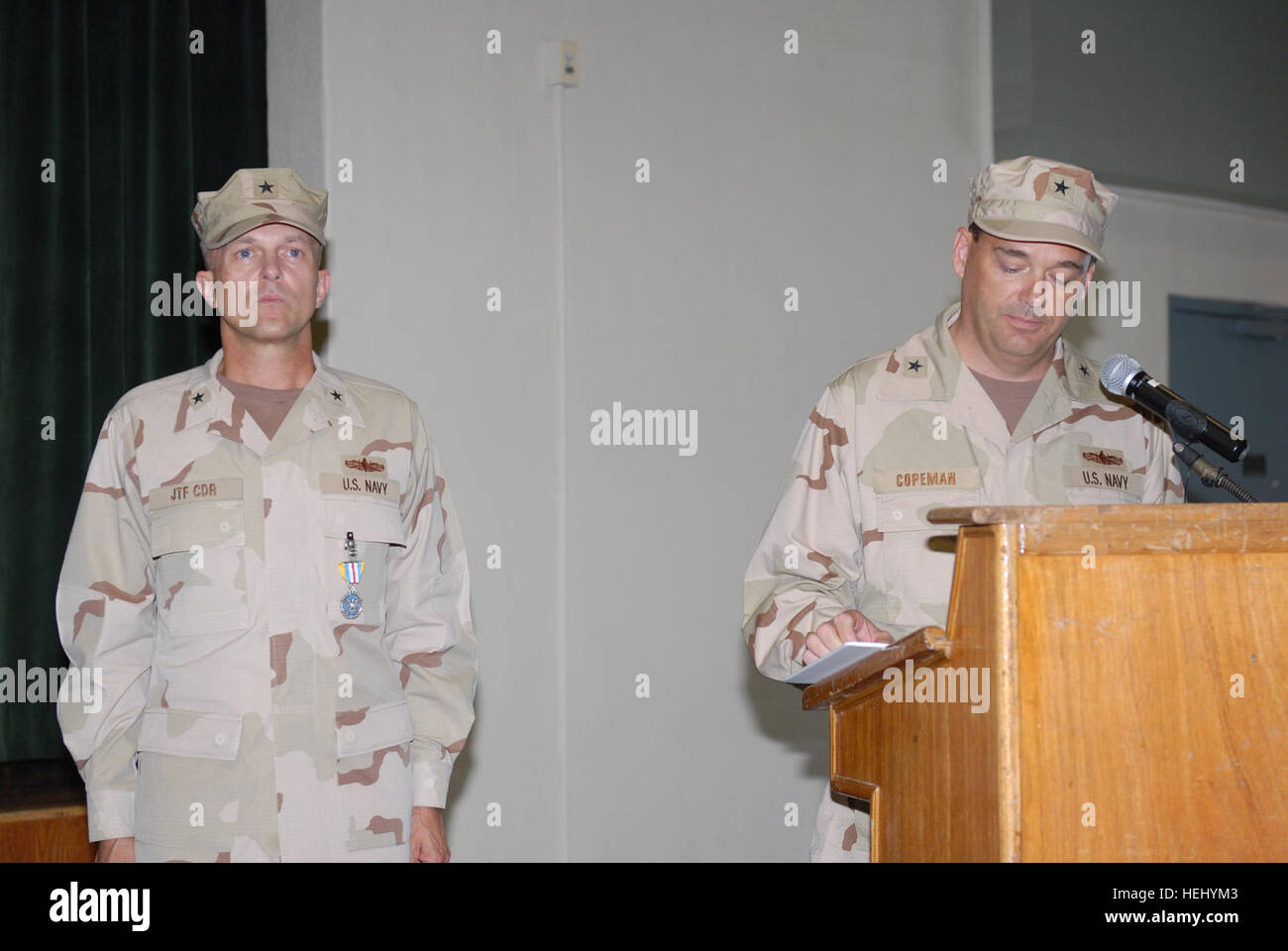 A change of command ceremony at U.S. Naval Station Guantanamo Bay, Cuba ...