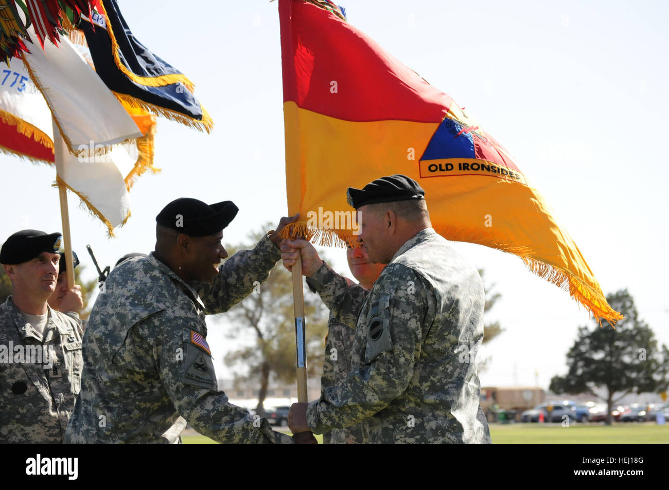 1st Armored Division Changes Commander 110524-A-XU212-216 Stock Photo ...
