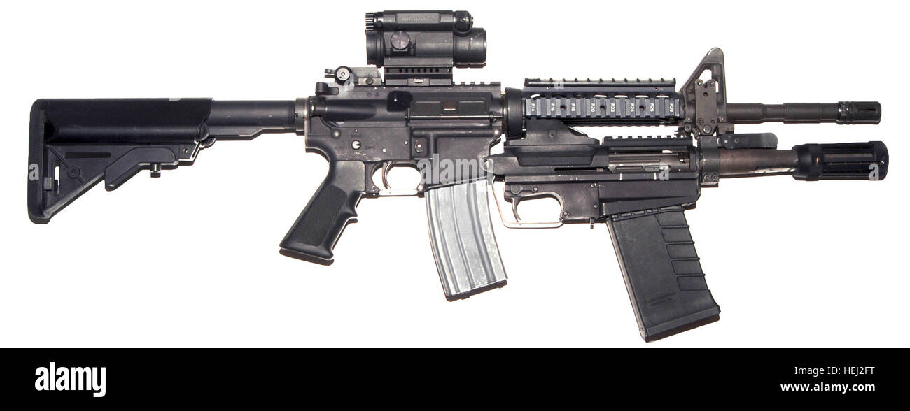 U.S. Army personnel conduct weapons testing and training using the M26 ...