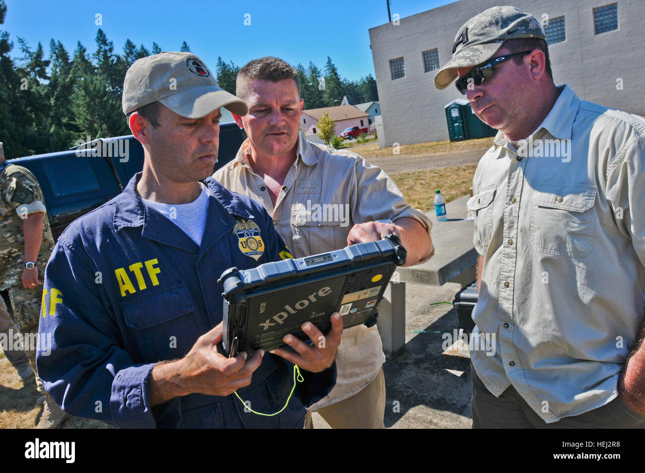 Brennan Phillips, an explosives enforcement officer with the Bureau of
