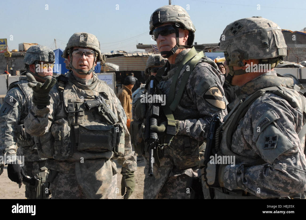 Col. Ted Martin, commander, 1st Brigade Combat Team, 4th Infantry ...