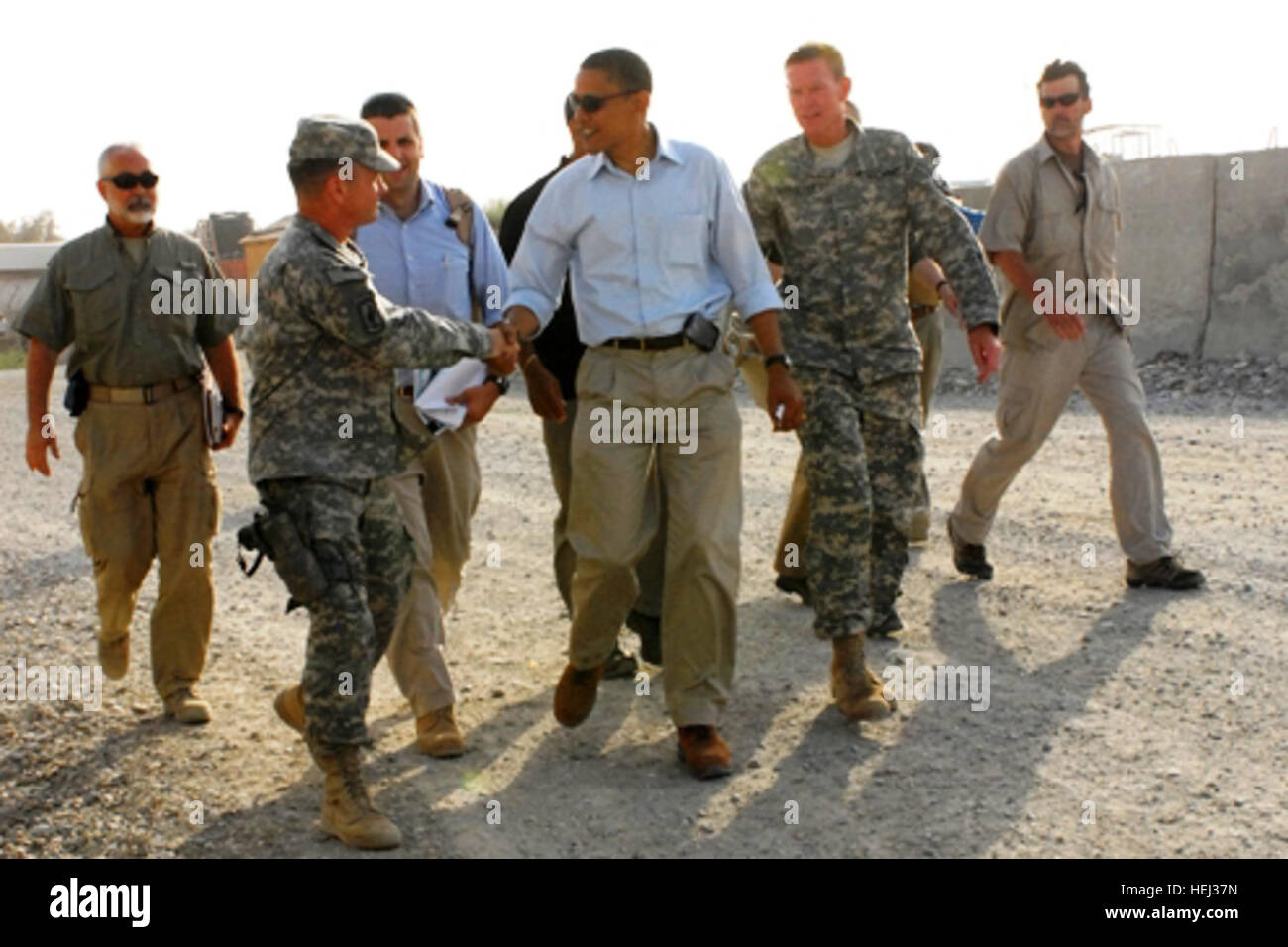 A U.S. Task Force Bayonet Soldier was greeted during a visit to Forward ...
