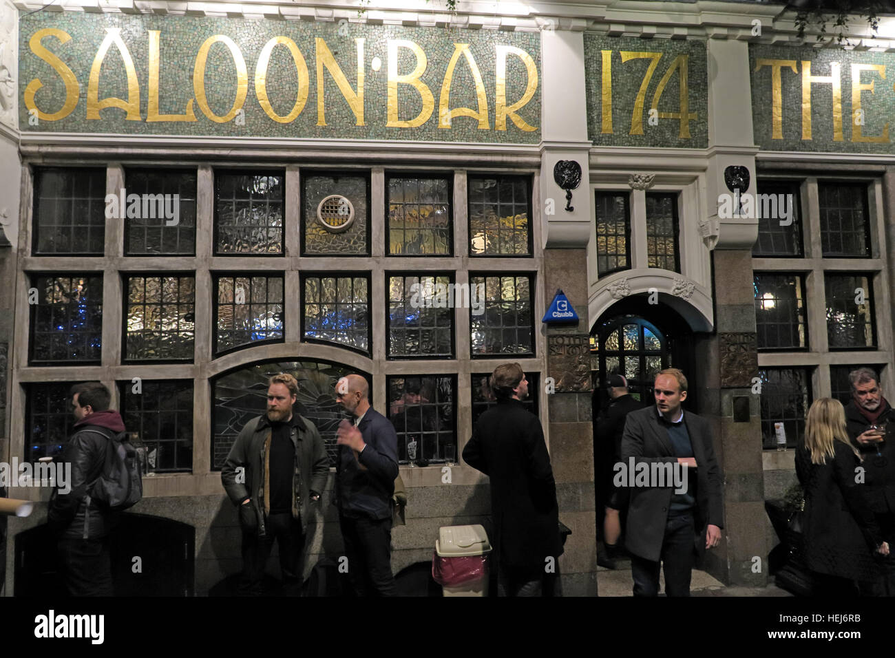 The Black Friar, Blackfriars, London, England, UK at night Stock Photo