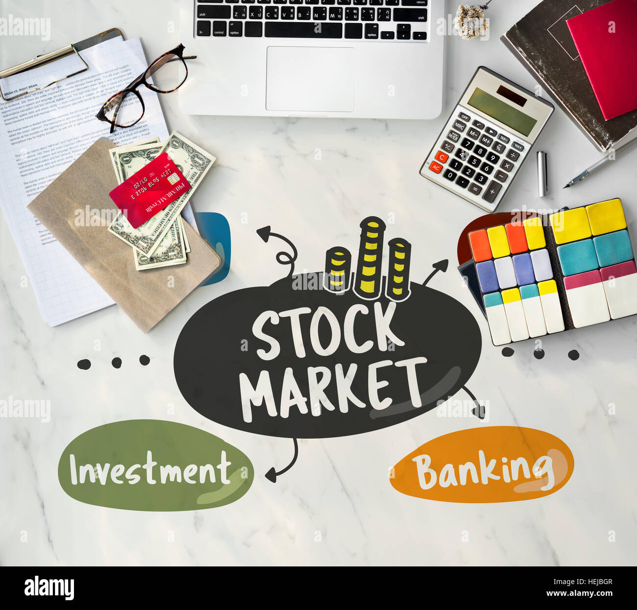 Stock Market Trading Word Diagram Concept Stock Photo Alamy