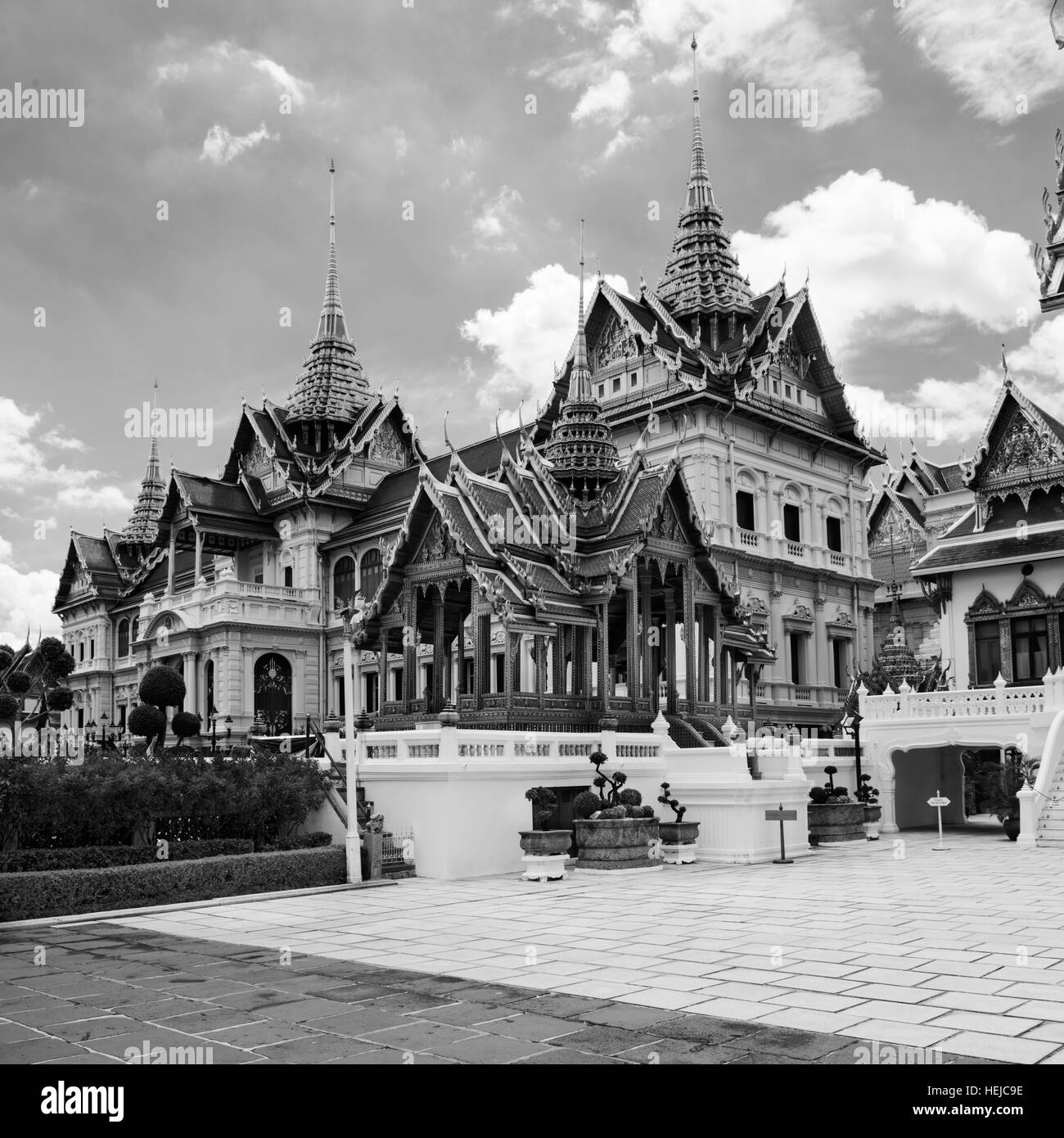 Thai Style Buddhist Temple Concept Stock Photo