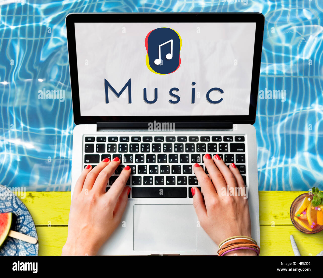 Music Streaming Multimedia Entertainment Art of Sound Concept Stock Photo Alamy