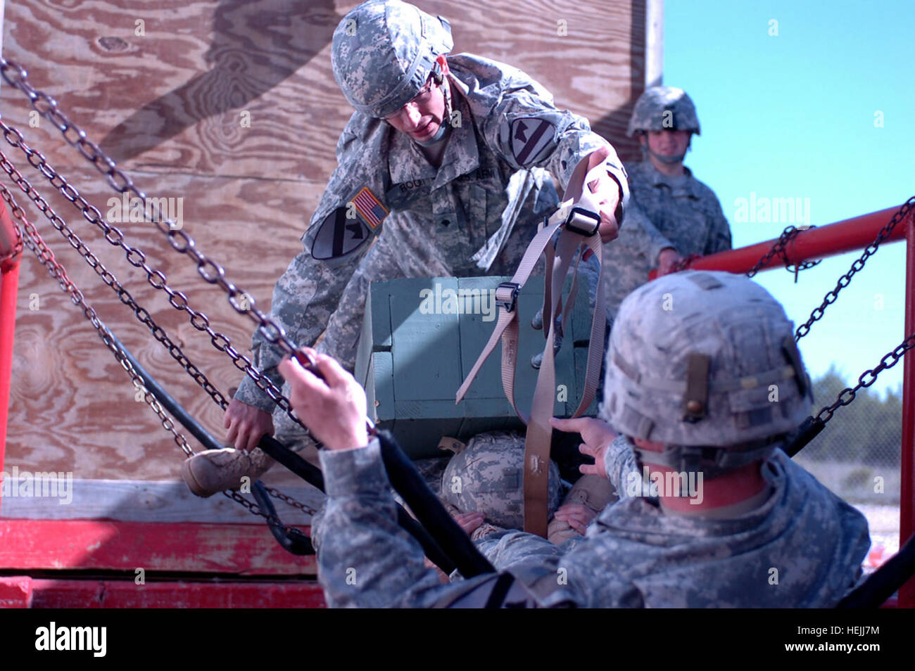 Spc. Richard Root, a Cannon Crewmember with 5th Battalion 82nd Field Artillery Regiment, 4th
