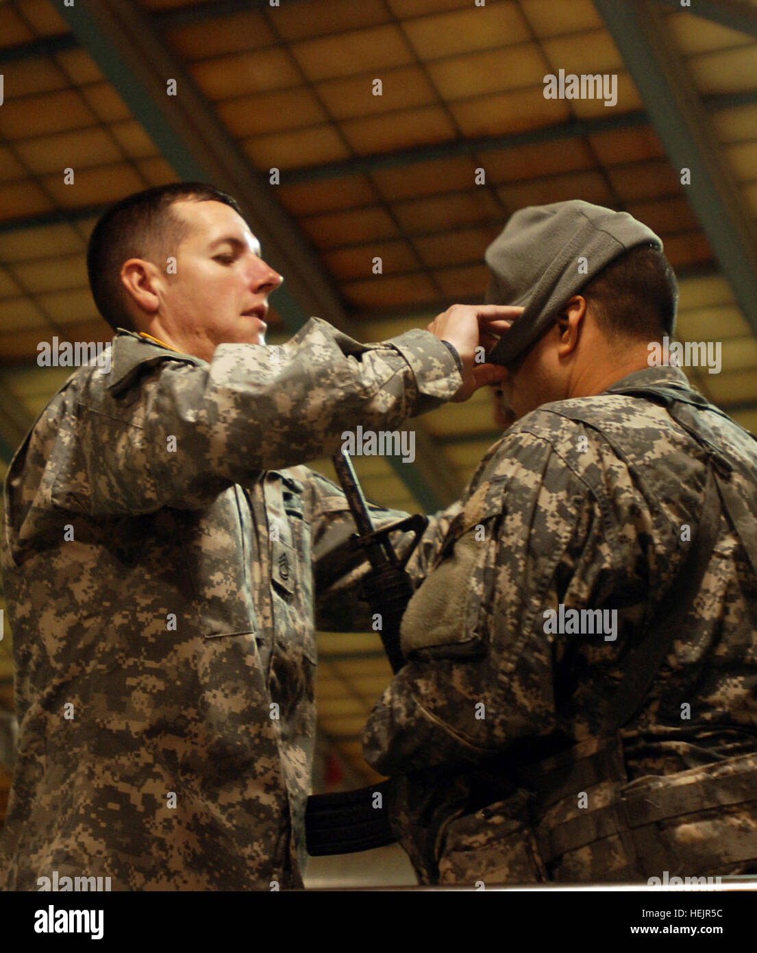 Sgt. 1st Class Erric Allen, a Ranger qualified officer with Company C, 1st