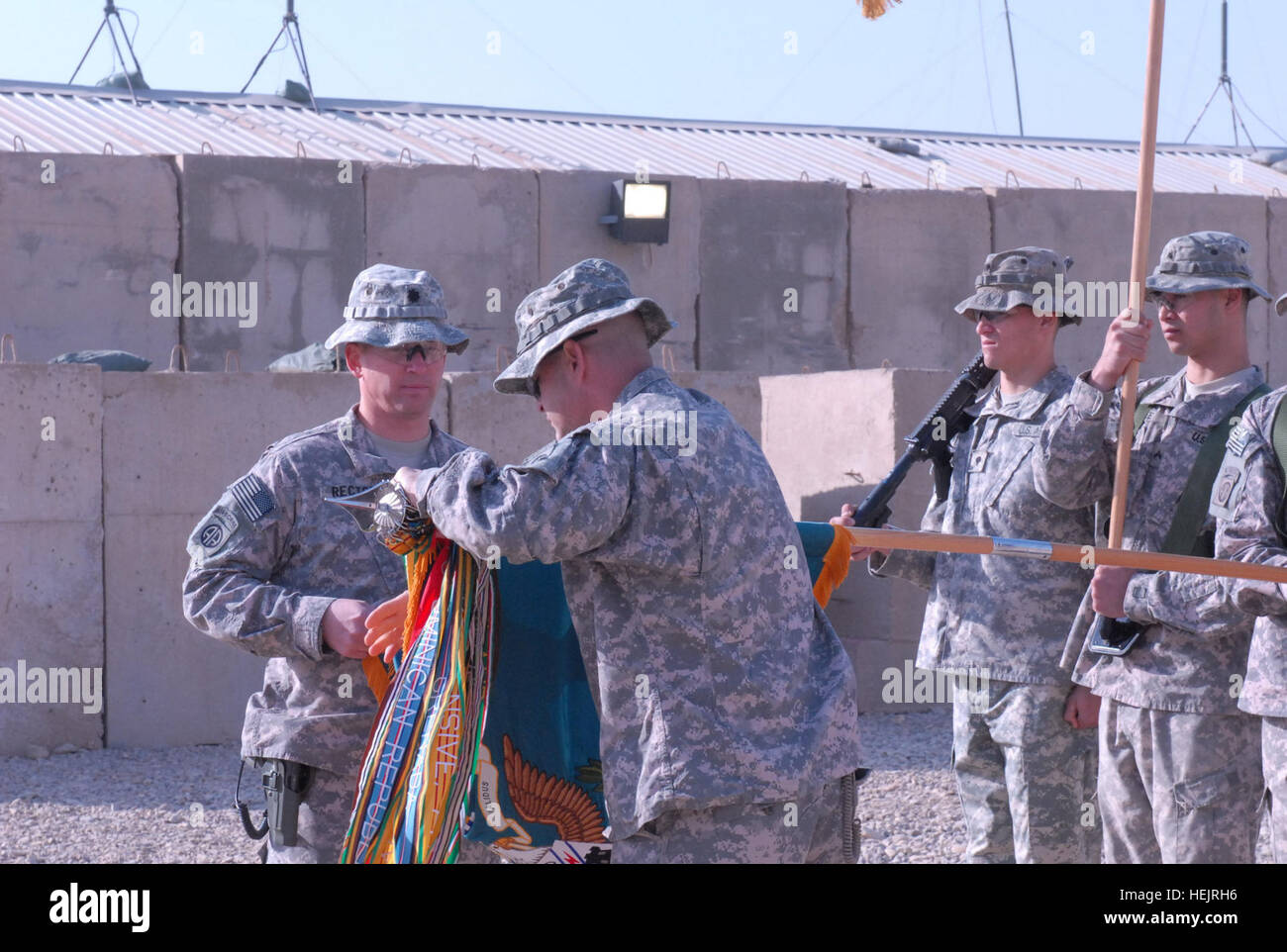 Lt. Col. Kenneth Rector (left), the commander of the 3rd Brigade ...