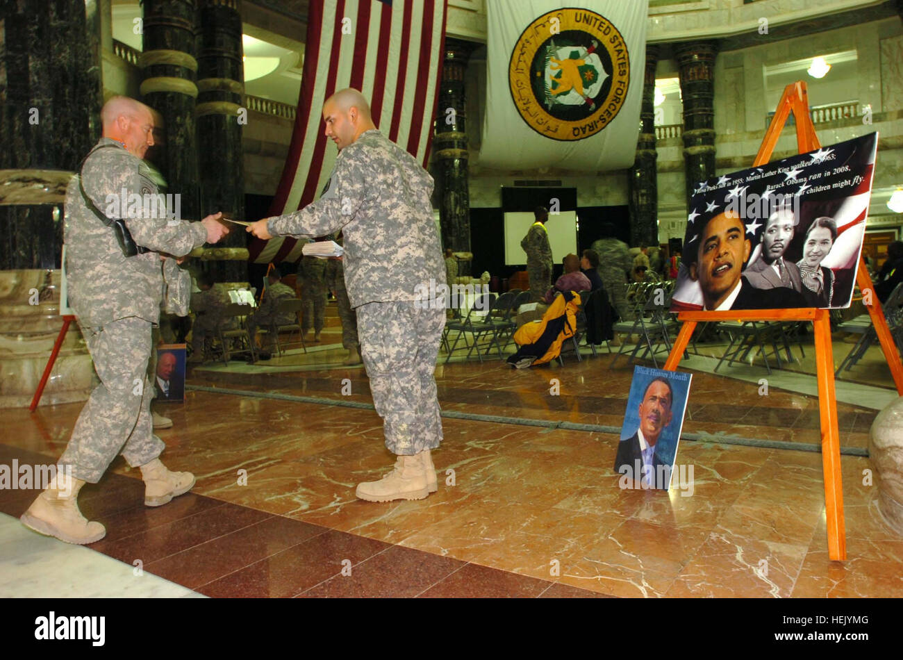American troops interaction hi-res stock photography and images - Alamy