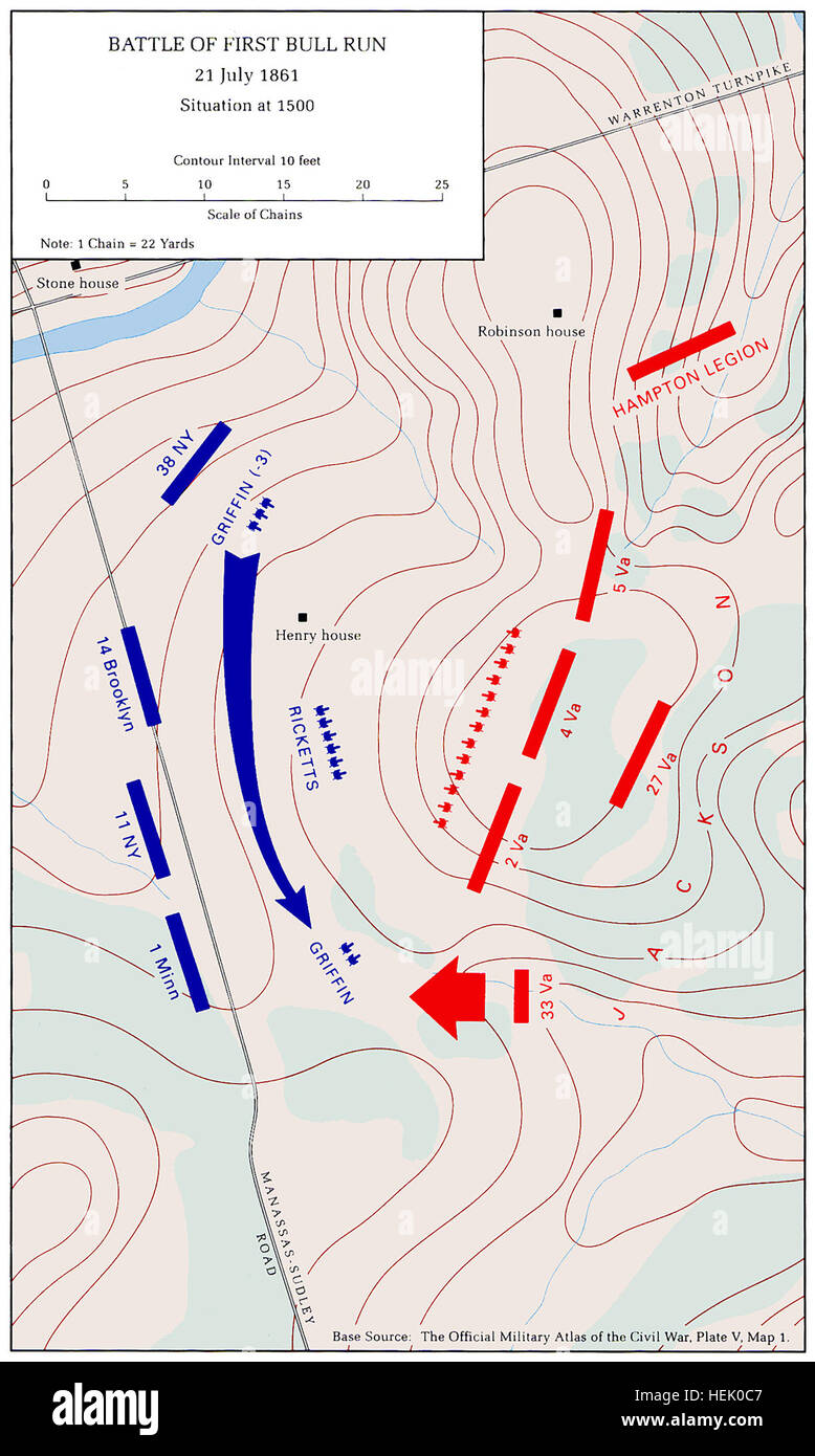 First Bull Run Battle Map First Battle Of Bull Run Map9 HEK0C7