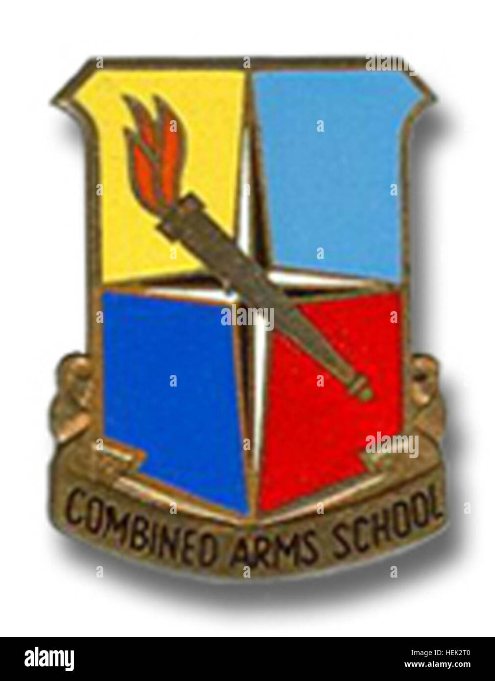 The Combined Arms School 7th Army Training Command crest symbolizes the ...