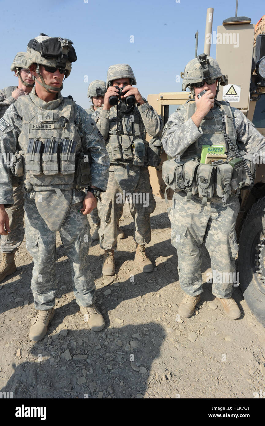 U.S. Army Sgt. Steven Barber, Joint Forward observer, assigned to Alpha ...