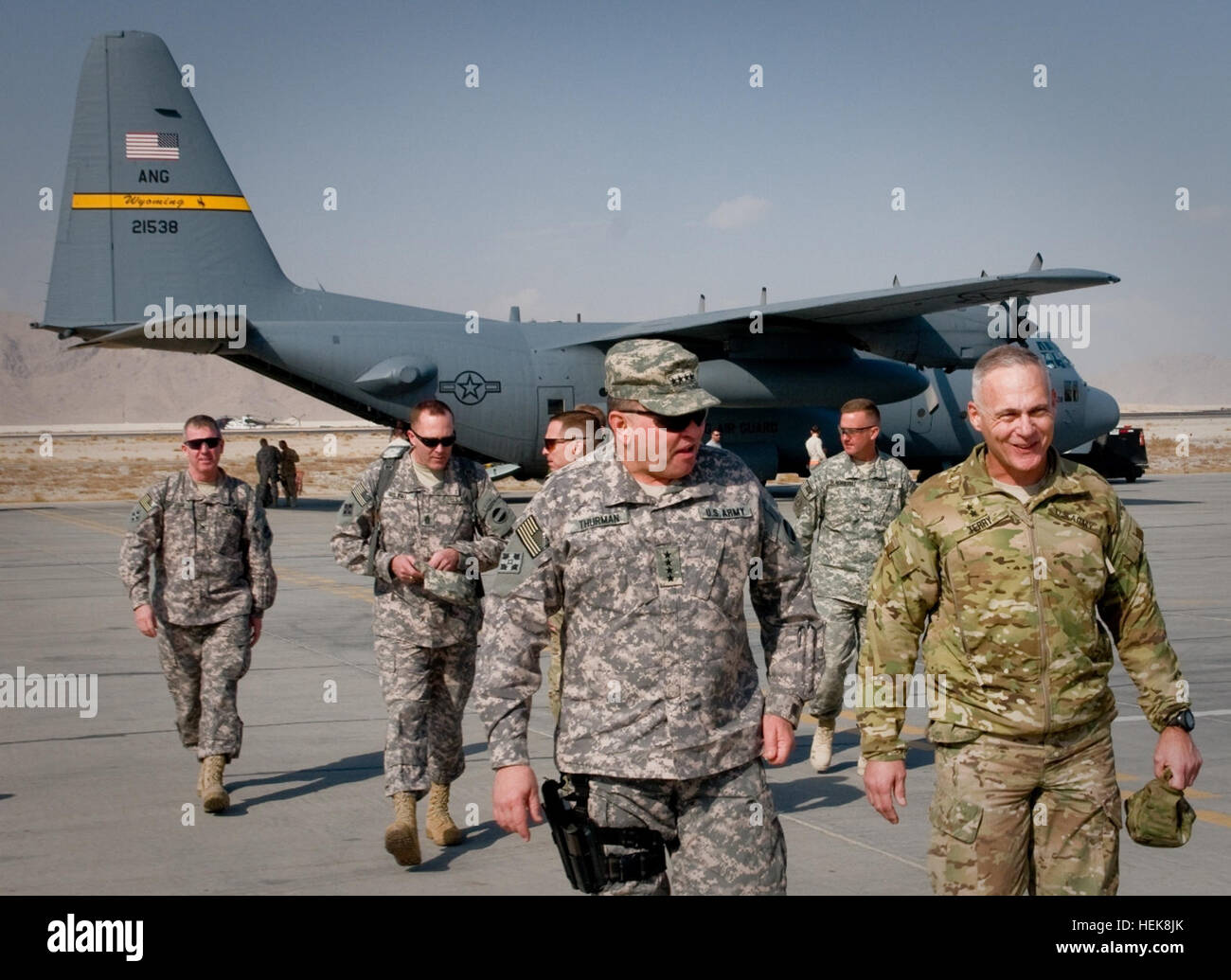 (Left) Gen. James D. Thurman, U.S. Army Forces Command, commanding