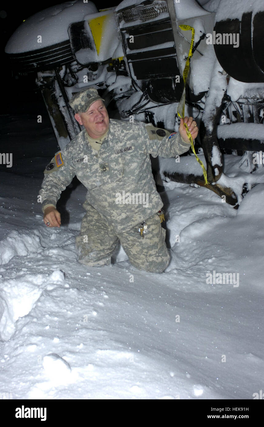 The Missouri National Guard responded to a large winter storm that covered most of Missouri