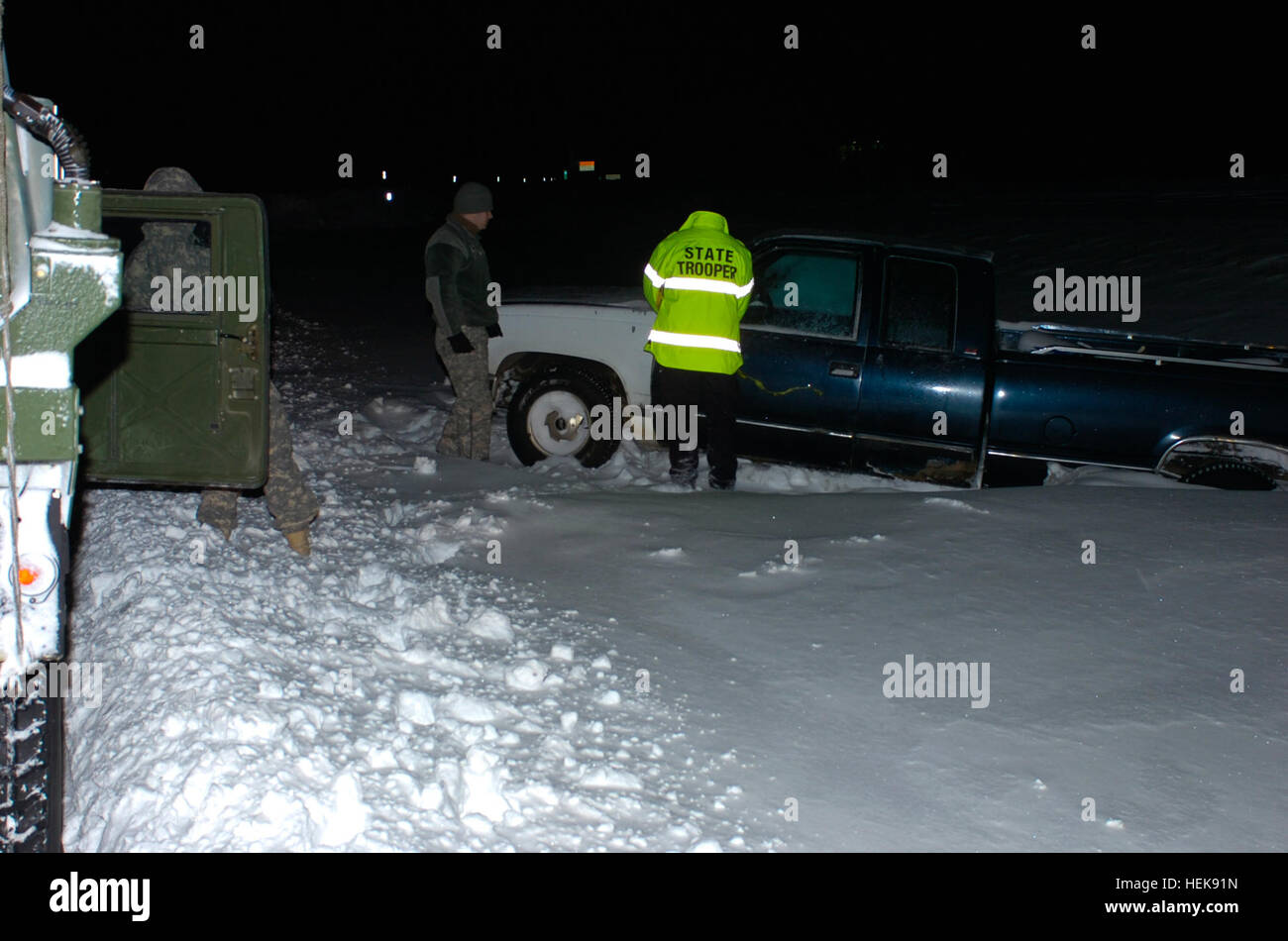 The Missouri National Guard responded to a large winter storm that
