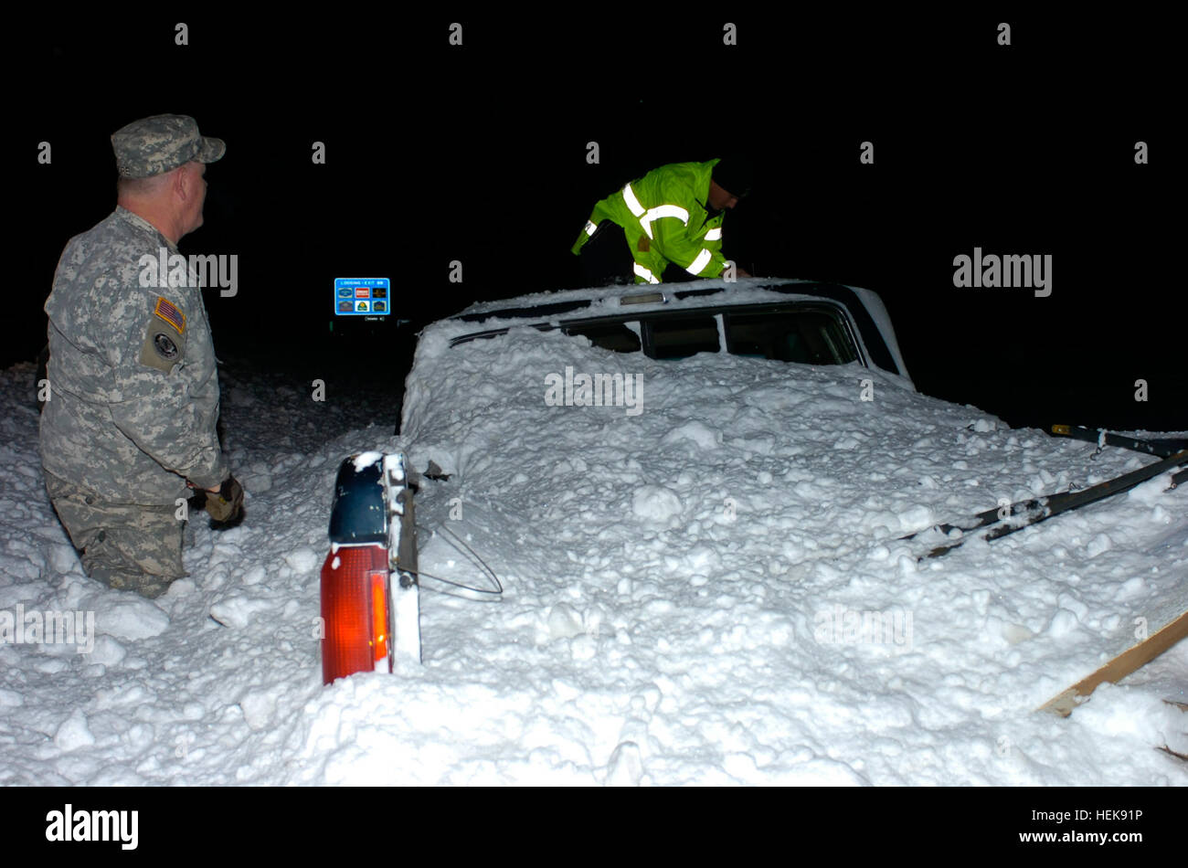 The Missouri National Guard responded to a large winter storm that