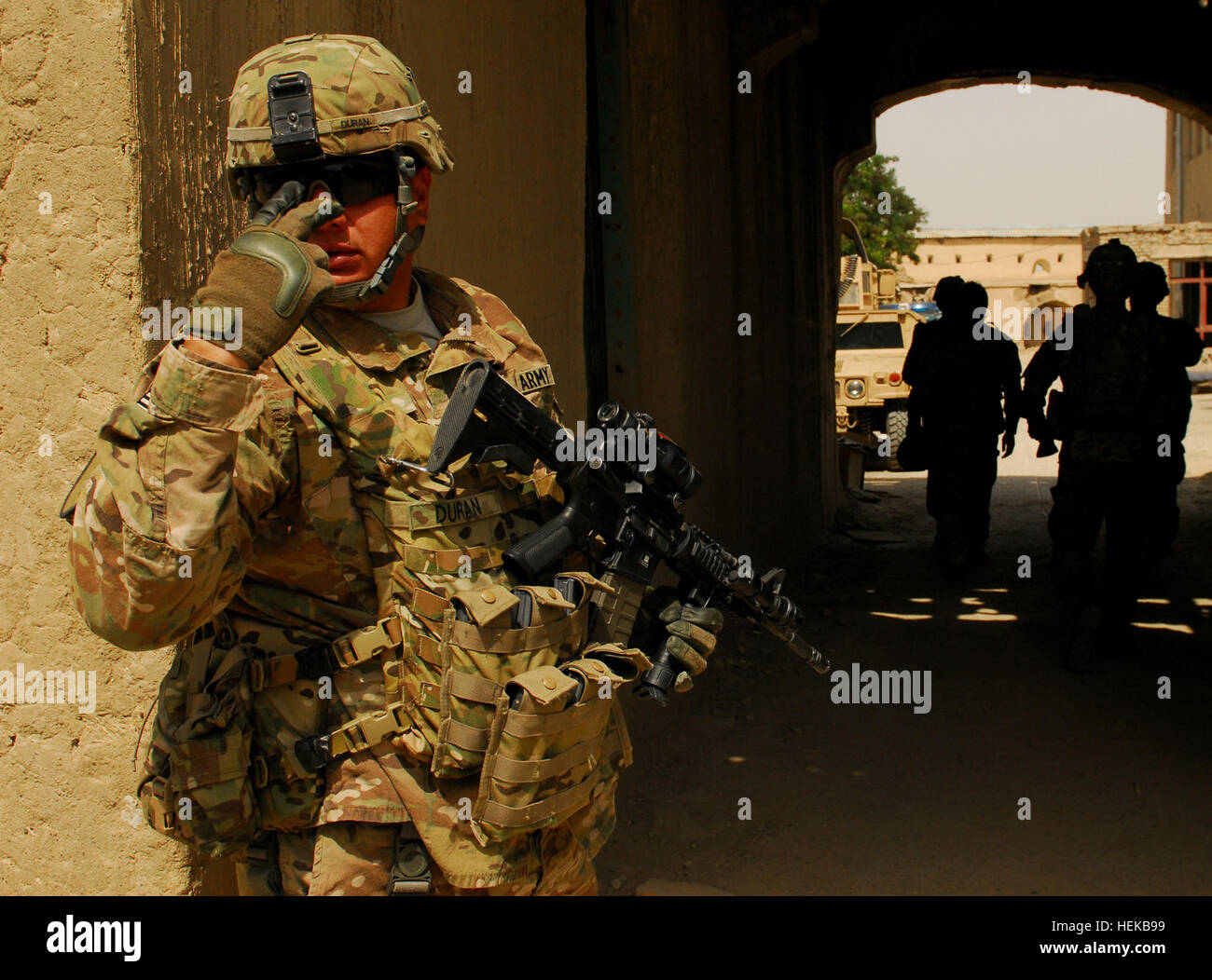 GARDĒZ, Afghanistan U.S. Army Staff Sgt. Edward Duran of Downey, Calif., with Operations