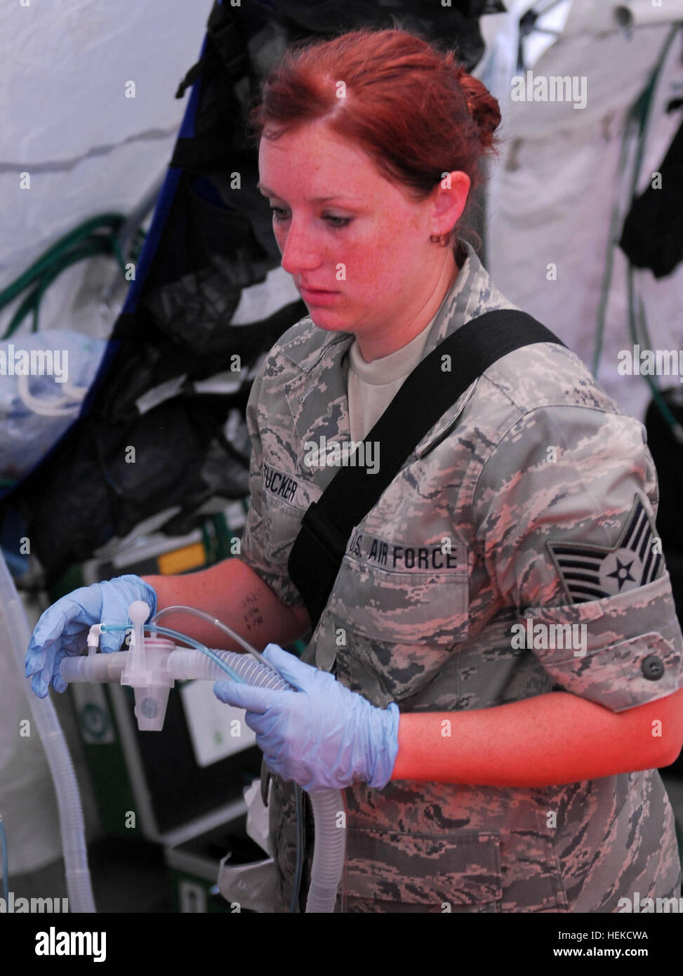 Indiana Air National Guard Tech. Sgt. Leslie Tucker, Indianapolis ...