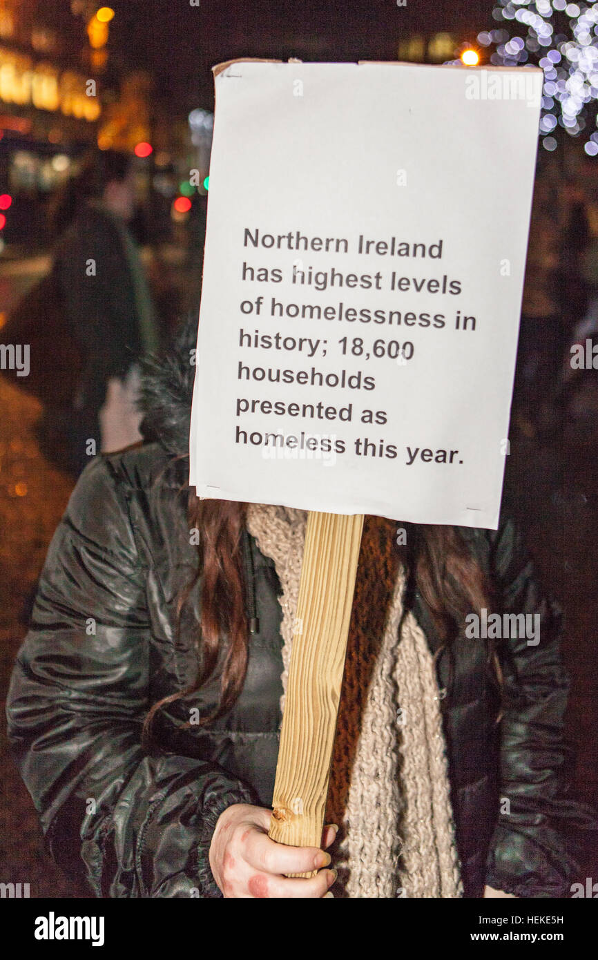 Belfast City Hall Northern Ireland Uk 21st Dec 2016 A No More