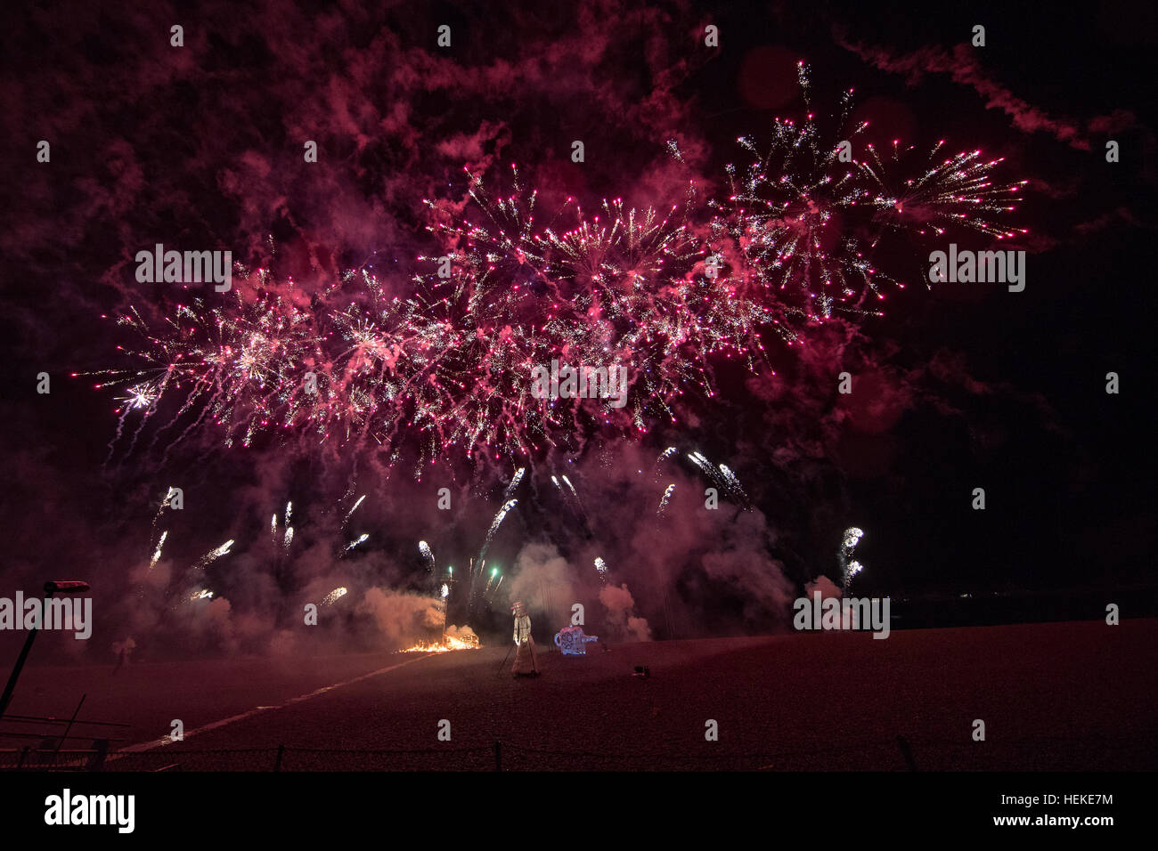 Brighton Burning of the clocks 2016 Stock Photo Alamy