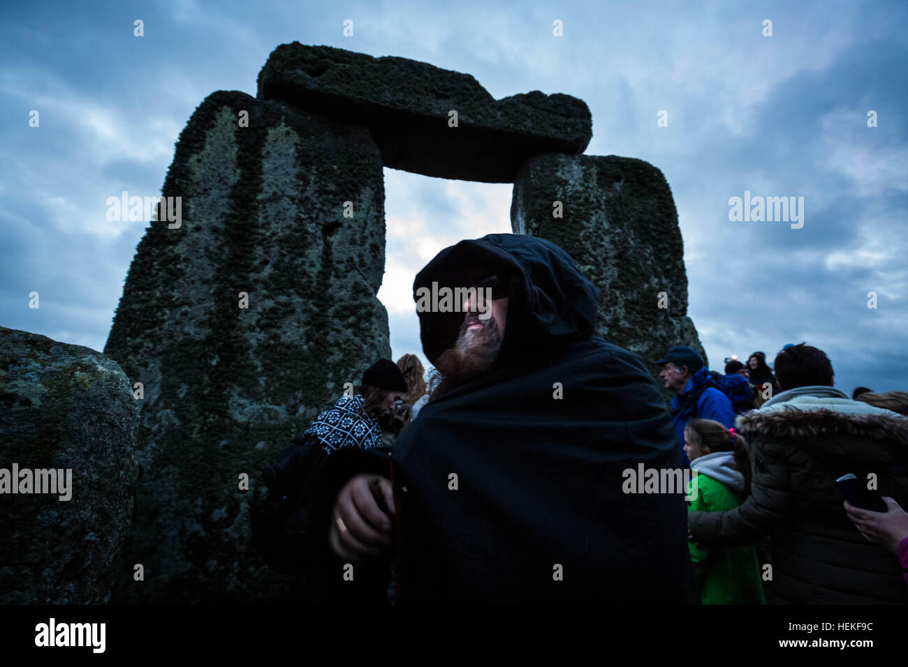 Wiltshire, UK. 21st December, 2016. Winter Solstice Celebrations at