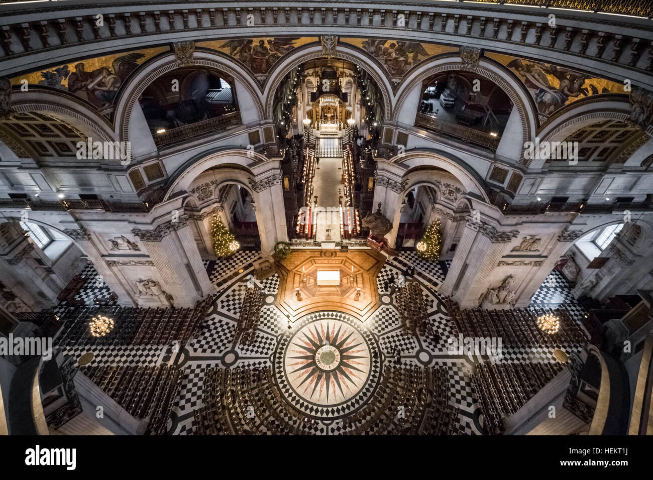 View from the Whispering Gallery in St. Paul's Cathedral, London, UK Stock Photo Alamy