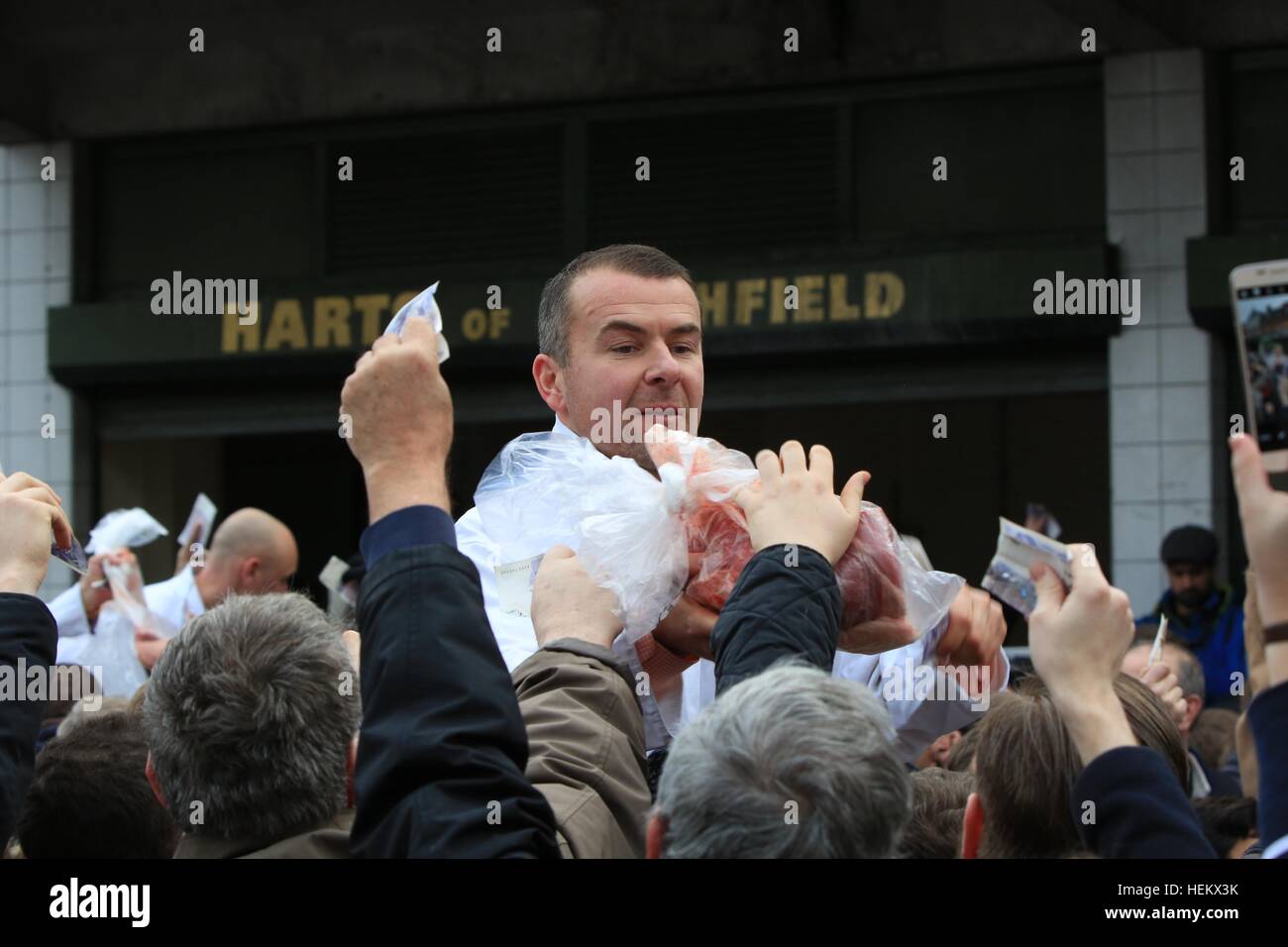 The traditional meat auction took place at 10.30am on Saturday 24th