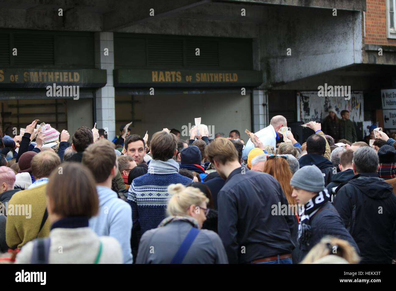 The traditional meat auction took place at 10.30am on Saturday 24th