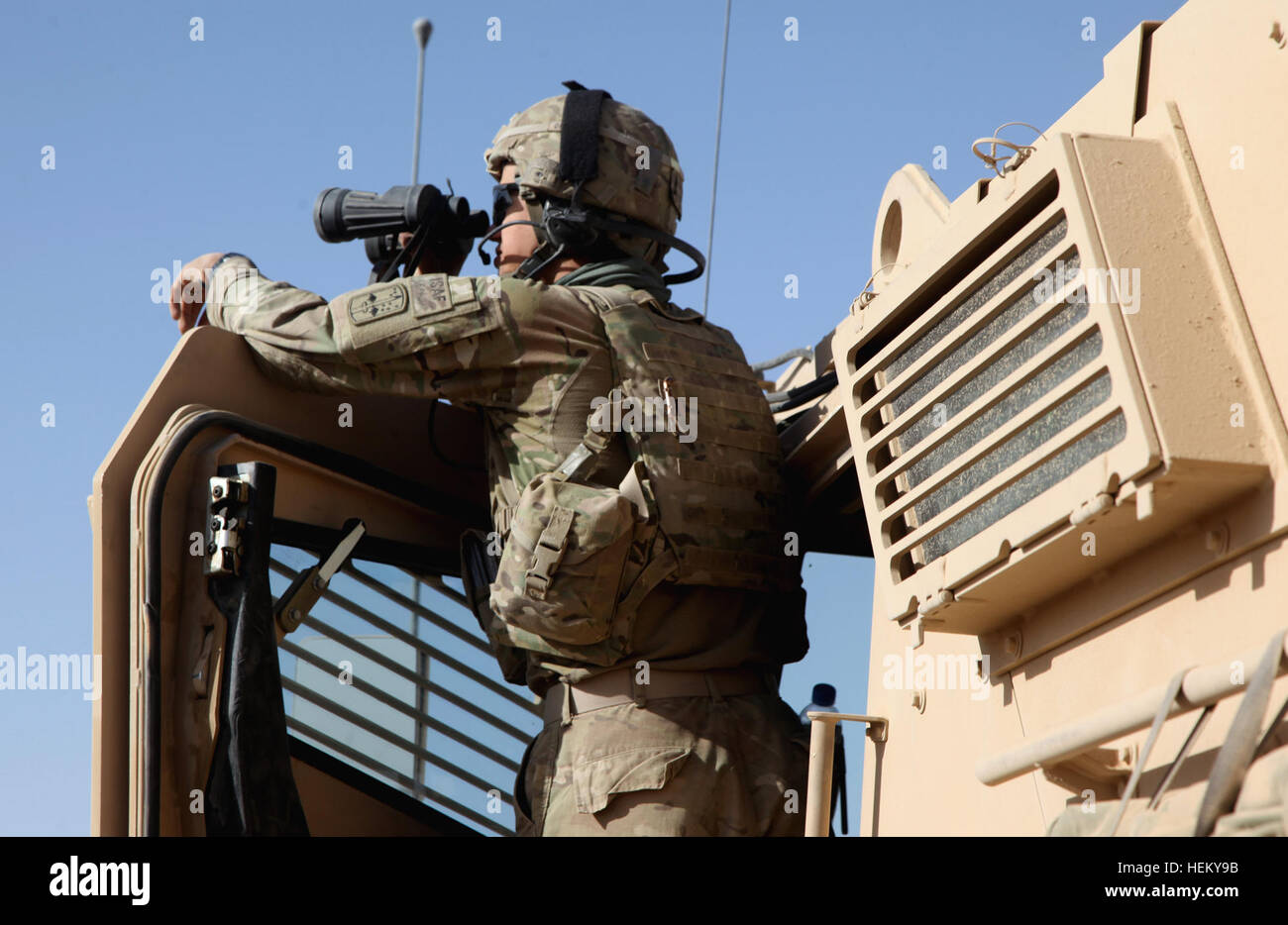 U.S. Army Pfc. Matthew Lunney, apart of HHC, 3rd Battalion, 172nd ...