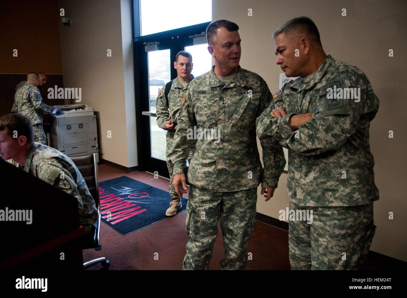Military personnel at fort riley hi-res stock photography and images ...