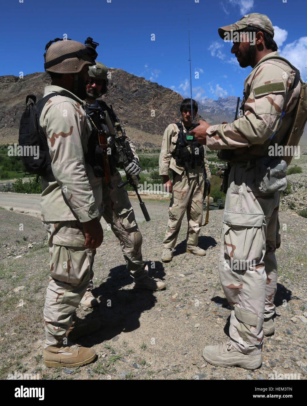 A U.S Army Special Forces adviser from Combined Special Operations Task ...