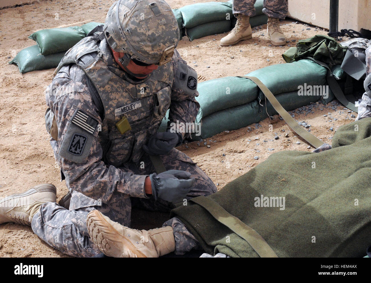 Spc. Brian Medley, early warning systems operator, Headquarters and