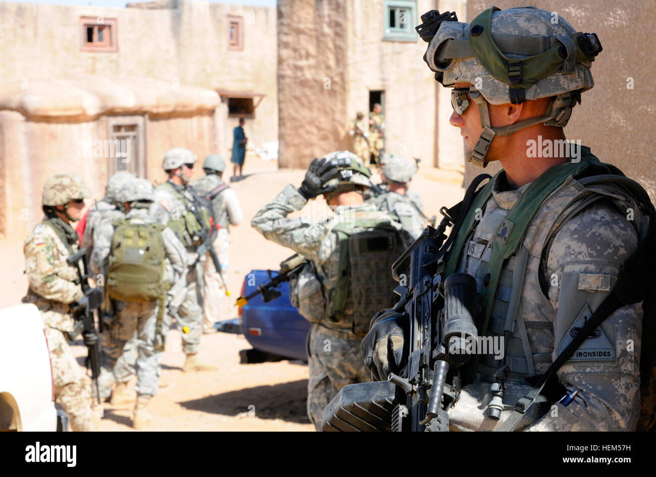 Soldiers with Alpha Company, 1-36 Infantry 