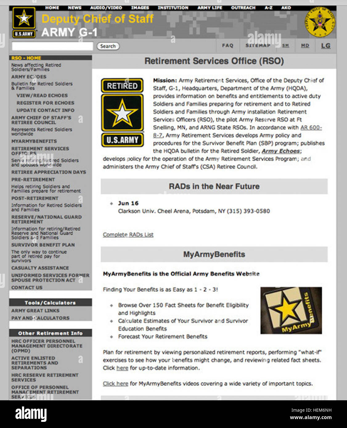 The U.S. Army Reserve Command has established the Retirement Services ...