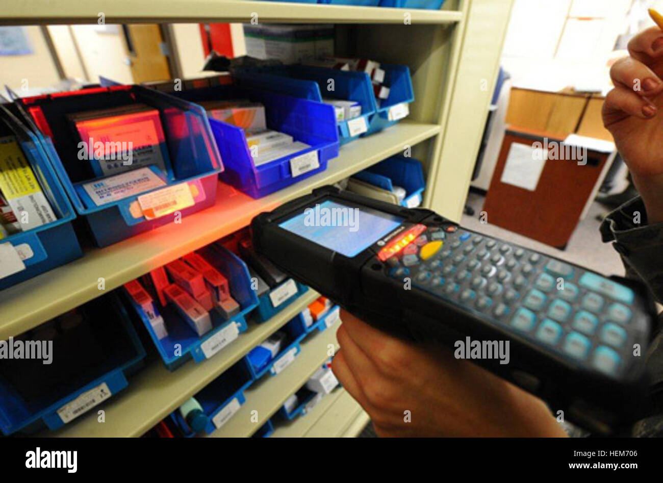 Medical customer pharmacy operations center hires stock photography