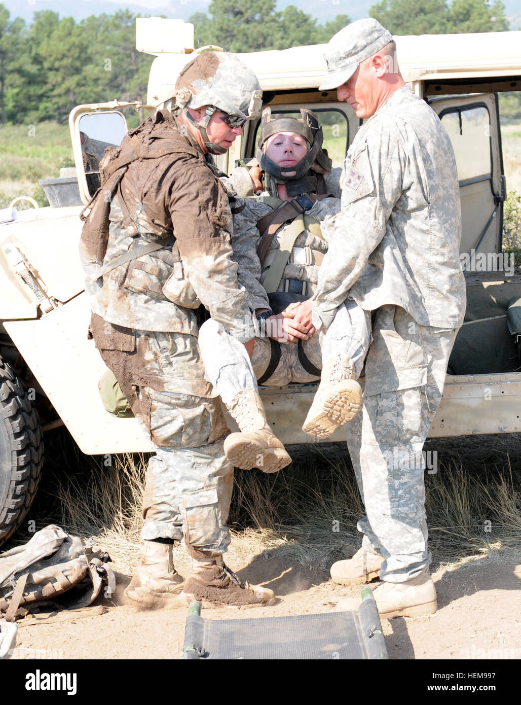 Soldiers from multiple units conduct medical evacuation and casualty ...